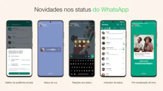 Imagem ilustrativa da imagem WhatsApp lança atualização de status com áudio; confira