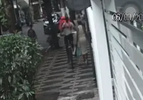 Imagem ilustrativa da imagem Homem com mochila térmica rouba pedestre em Niterói; veja vídeo