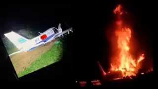 Imagem ilustrativa da imagem Aeronave é destruída após fechamento do espaço aéreo em Roraima