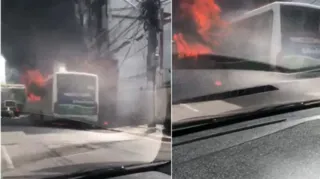 Imagem ilustrativa da imagem Morre homem que colocou fogo em ônibus na Baixada Fluminense