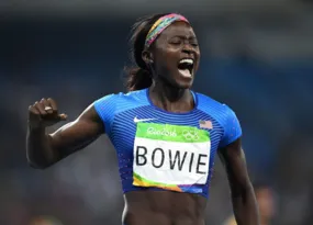Imagem ilustrativa da imagem Morre Tori Bowie, velocista campeã olímpica no Rio, aos 32 anos