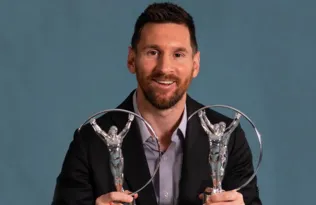 Imagem ilustrativa da imagem Messi vence o prêmio Laureus e é eleito o 'Atleta do Ano'
