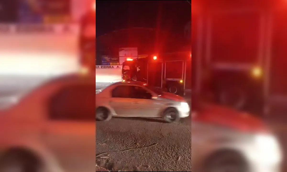 Vídeo: motorista morre após carro pegar fogo ao bater em SG