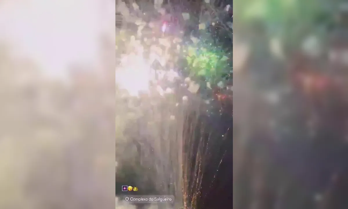 Tráfico faz festão com foguetório para Rabicó em São Gonçalo