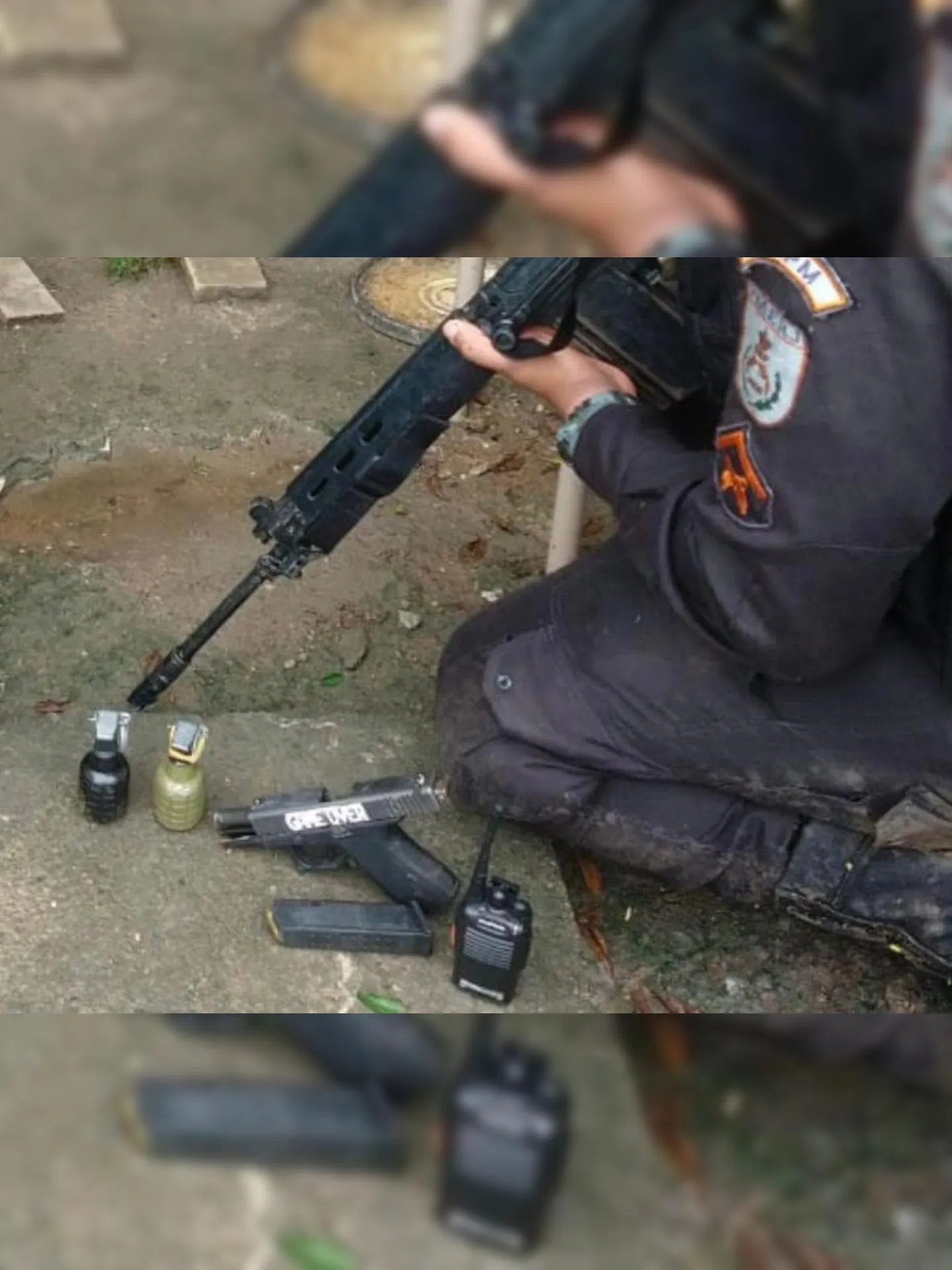 Imagem ilustrativa da imagem Menor armado com granadas é baleado em São Gonçalo