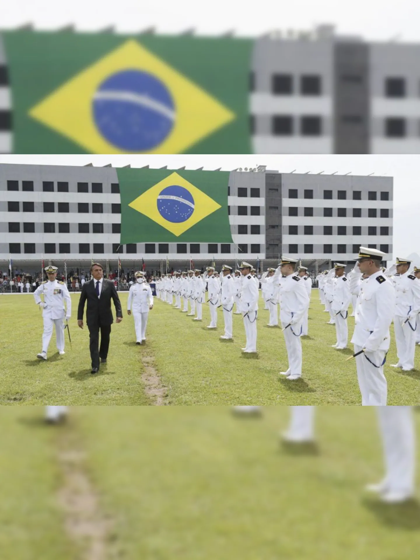 Presidente Jair Bolsonaro, participa da cerimônia de Declaração de Guardas-Marinha de 2020 e da Entrega de Espadas da Turma Capitão-Mor Jerônimo de Albuquerque, no Rio de Janeiro