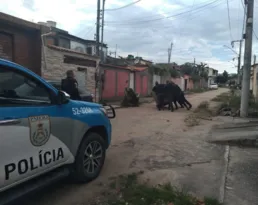 Imagem ilustrativa da imagem Barreiras do tráfico são destruídas pela polícia em Itaboraí