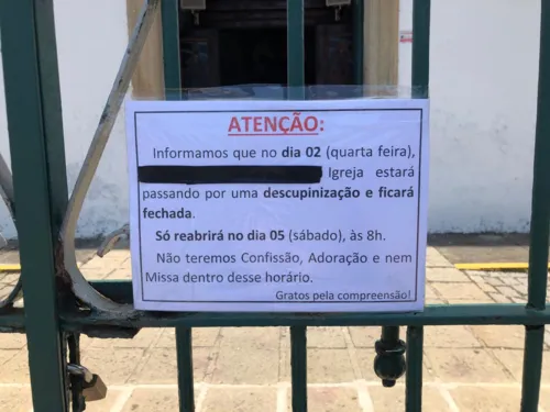 Imagem ilustrativa da imagem Missas canceladas em paróquia de Maricá