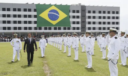 Presidente Jair Bolsonaro, participa da cerimônia de Declaração de Guardas-Marinha de 2020 e da Entrega de Espadas da Turma Capitão-Mor Jerônimo de Albuquerque, no Rio de Janeiro