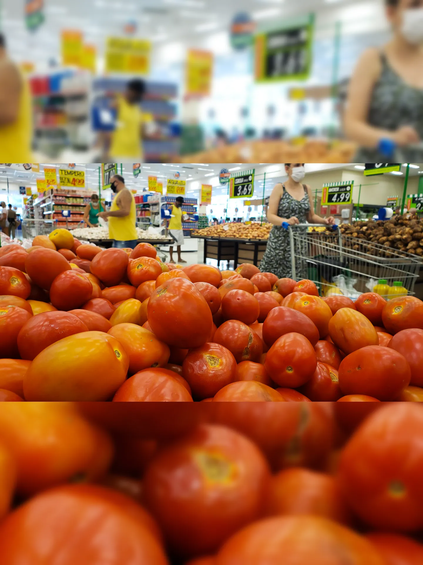 Imagem ilustrativa da imagem Preço do tomate dispara e valor da carne preocupa