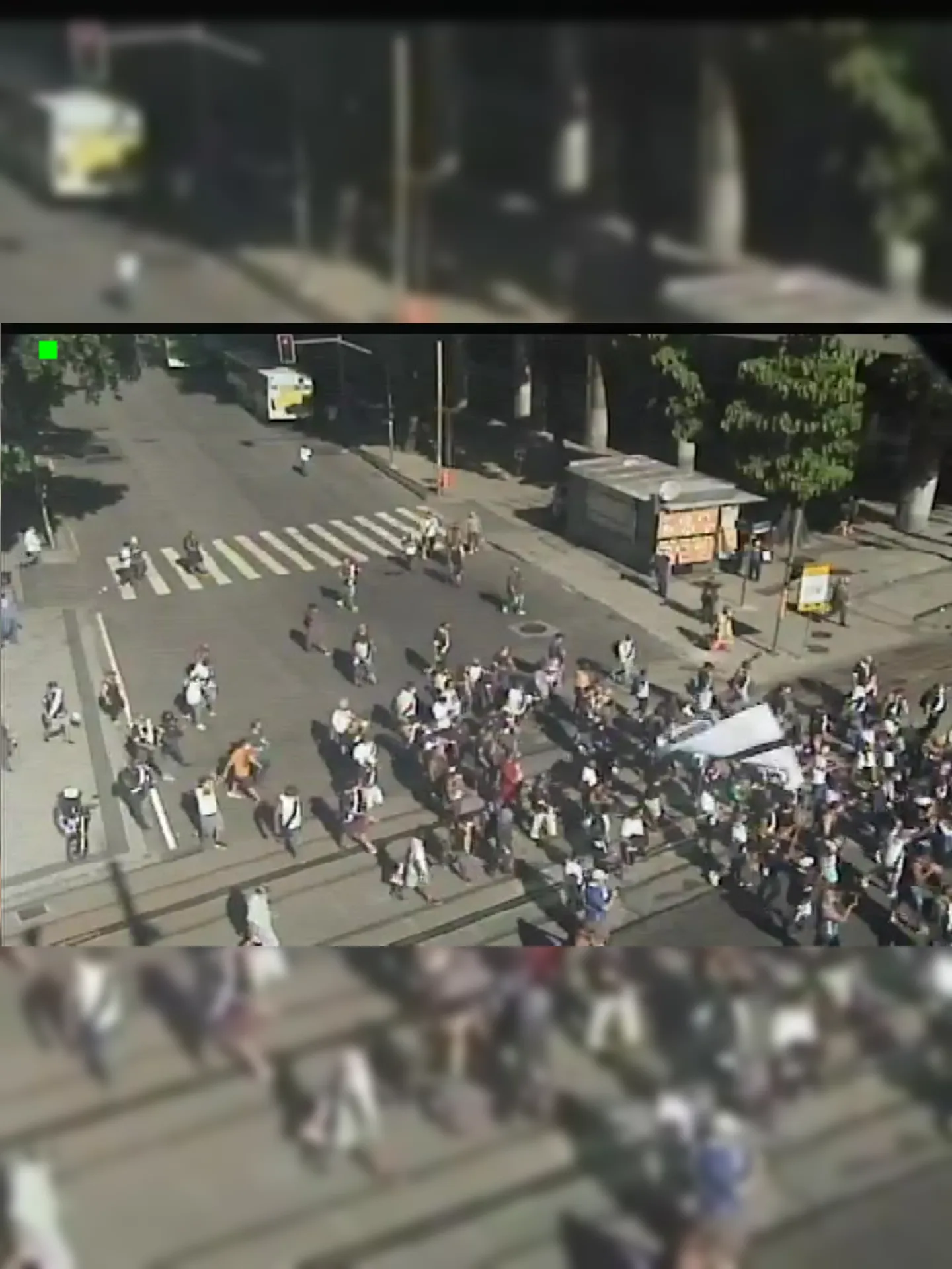 Imagem ilustrativa da imagem Vascaínos fazem protesto na Avenida Rio Branco, no Centro do Rio