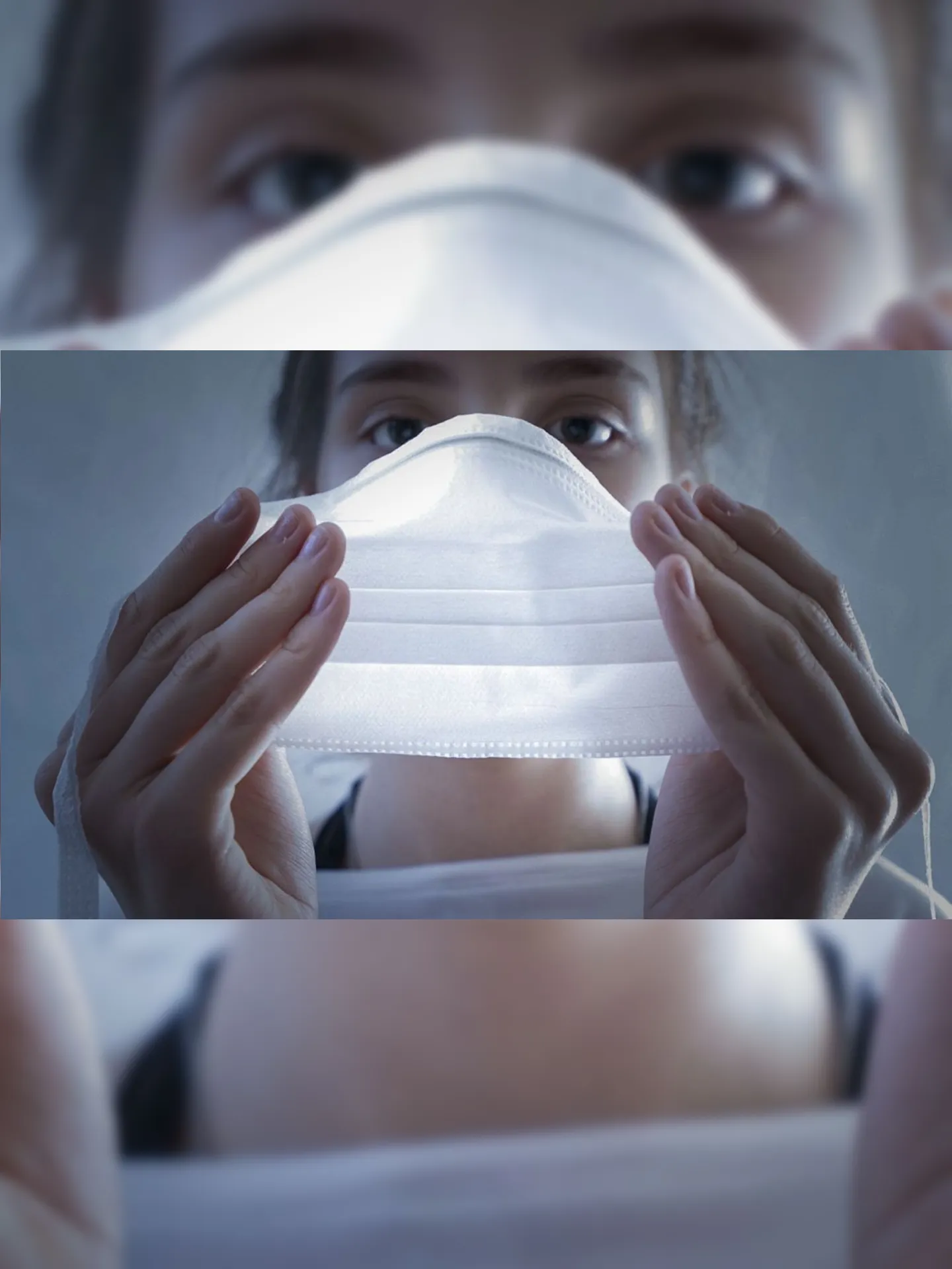 Uso de máscara para proteção contra o novo coronavírus.