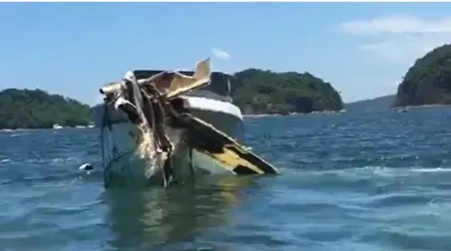 Imagem ilustrativa da imagem Colisão entre duas lanchas em Angra deixa mortos e feridos