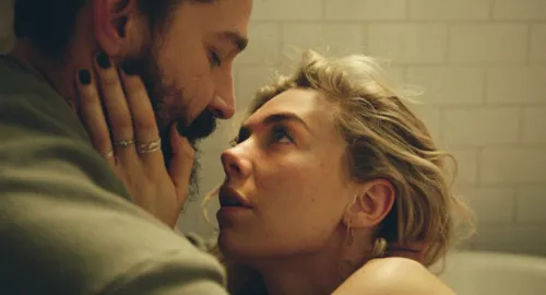 PIECES OF A WOMAN: (L to R) Shia LeBeouf as Sean and Vanessa Kirby as Martha