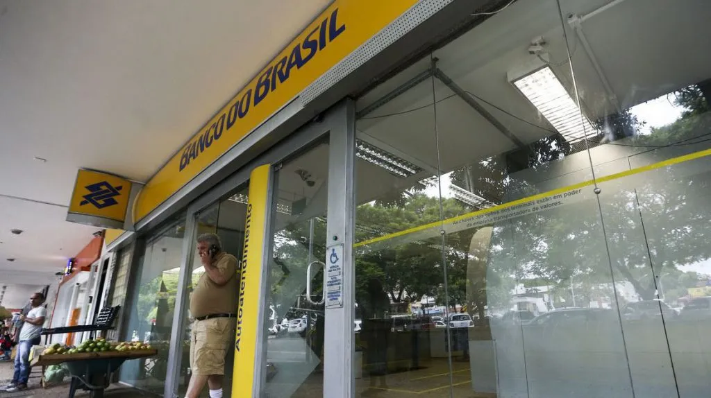 Fachada de Agência do Banco do Brasil.