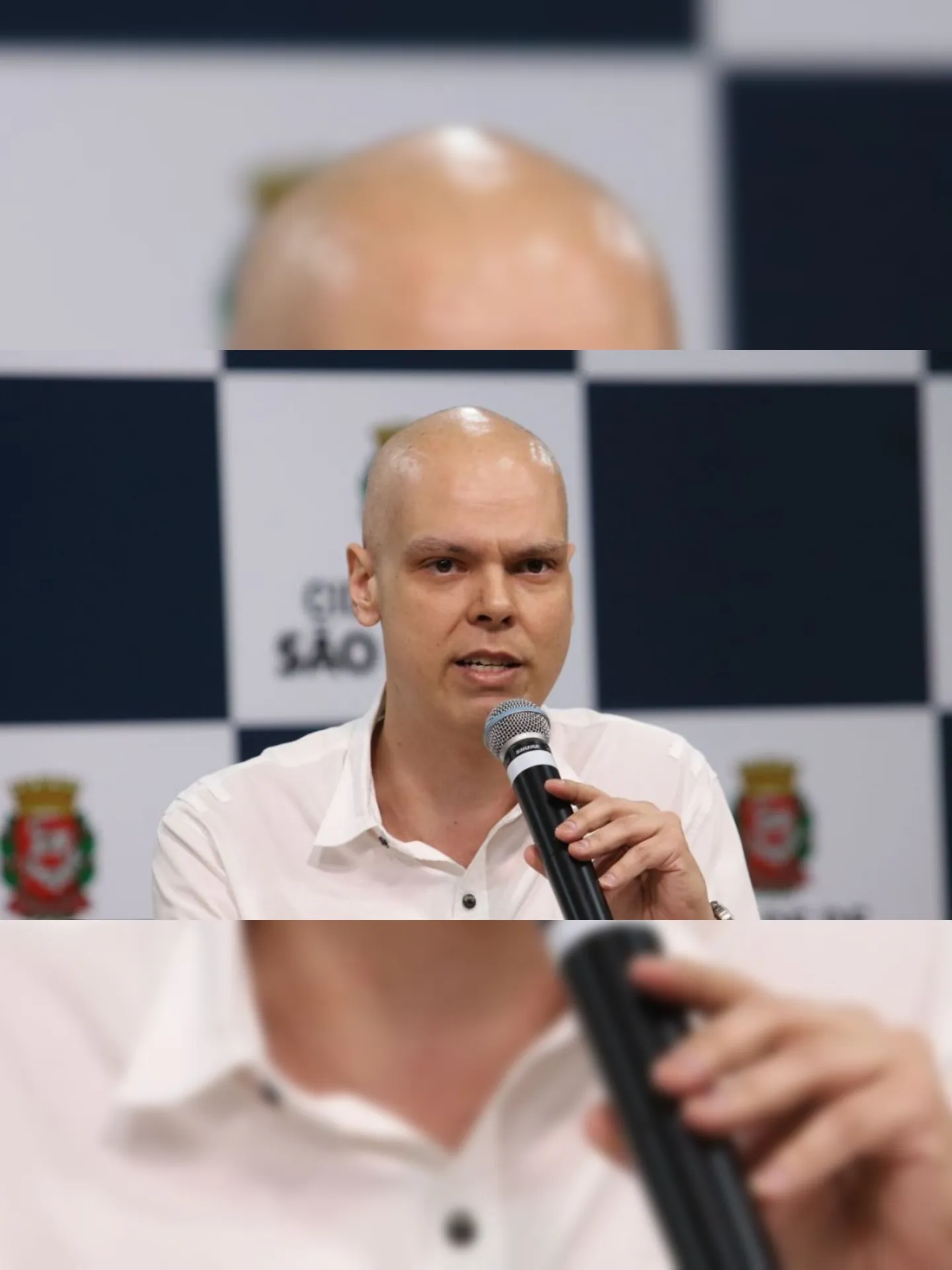O prefeito de São Paulo, Bruno Covas, anuncia a nova modalidade do programa Corujão da Saúde, durante entrevista à imprensa