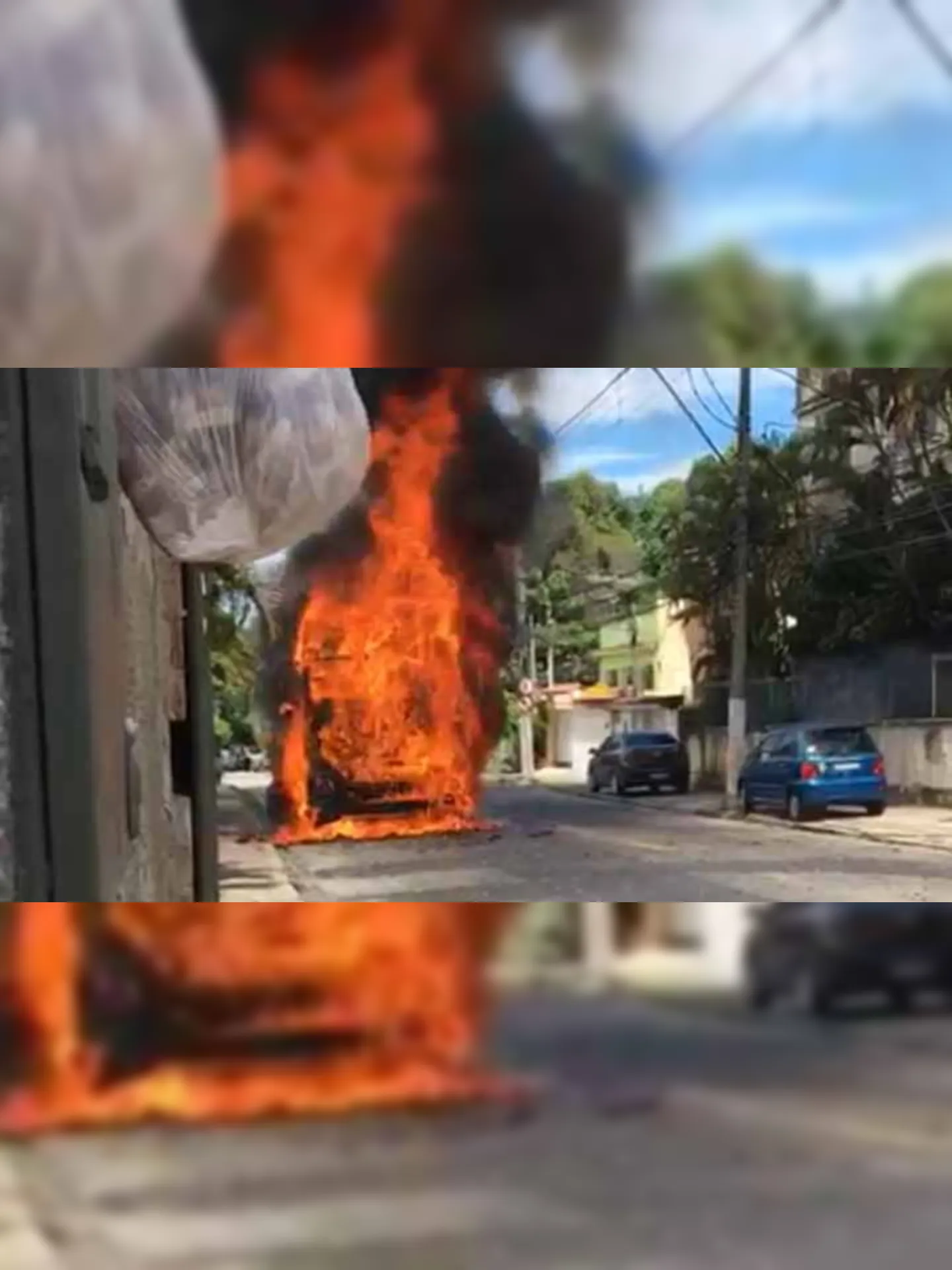 Imagem ilustrativa da imagem Caminhão pega fogo na Zona Norte de Niterói