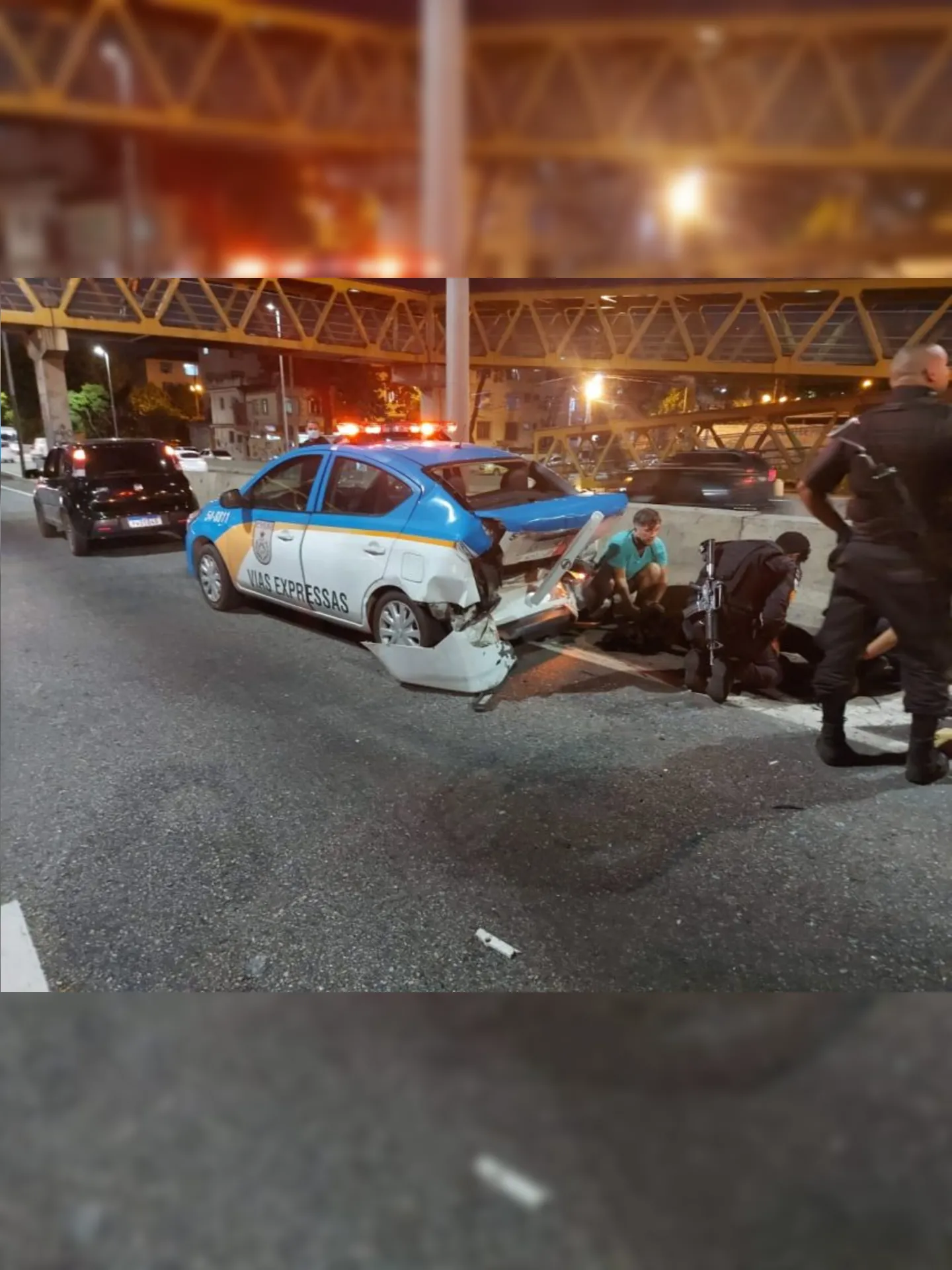 Imagem ilustrativa da imagem Policial militar é atropelado na Linha Amarela, no Rio