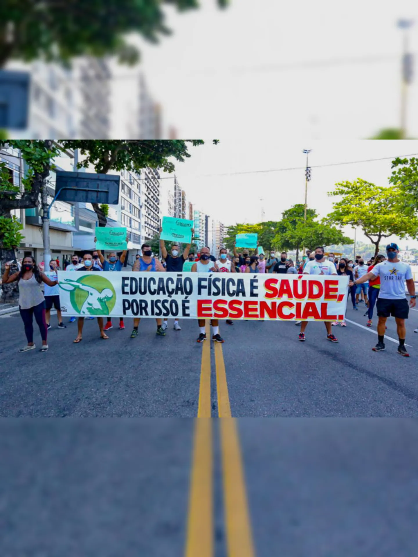 Imagem ilustrativa da imagem Manifestação para reabertura de academias em Niterói