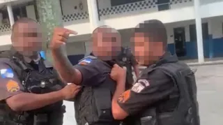 Imagem ilustrativa da imagem Vídeo mostra briga entre policiais em batalhão do Rio