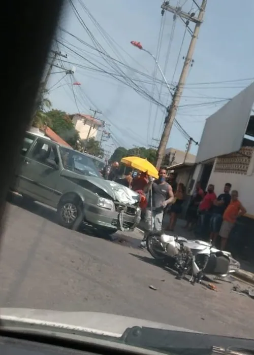 Imagem ilustrativa da imagem Acidente deixa motociclista gravemente ferido no Caxito em Maricá