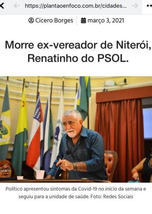 Imagem ilustrativa da imagem Fake News: Renatinho do Psol não morreu