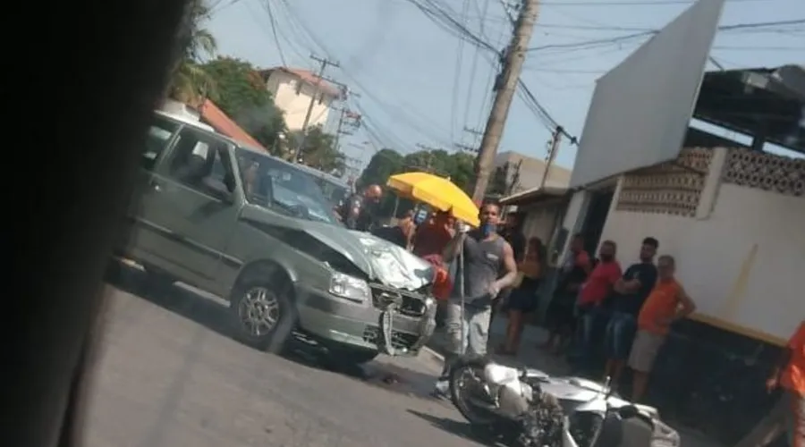 Imagem ilustrativa da imagem Acidente deixa motociclista gravemente ferido no Caxito em Maricá