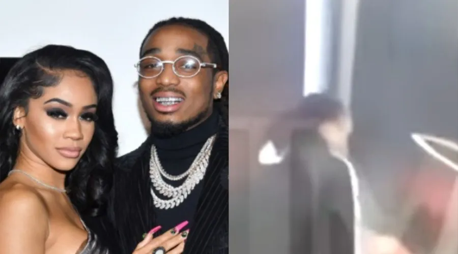 Imagem ilustrativa da imagem Vídeo: rapper Quavo agride ex-namorada no elevador