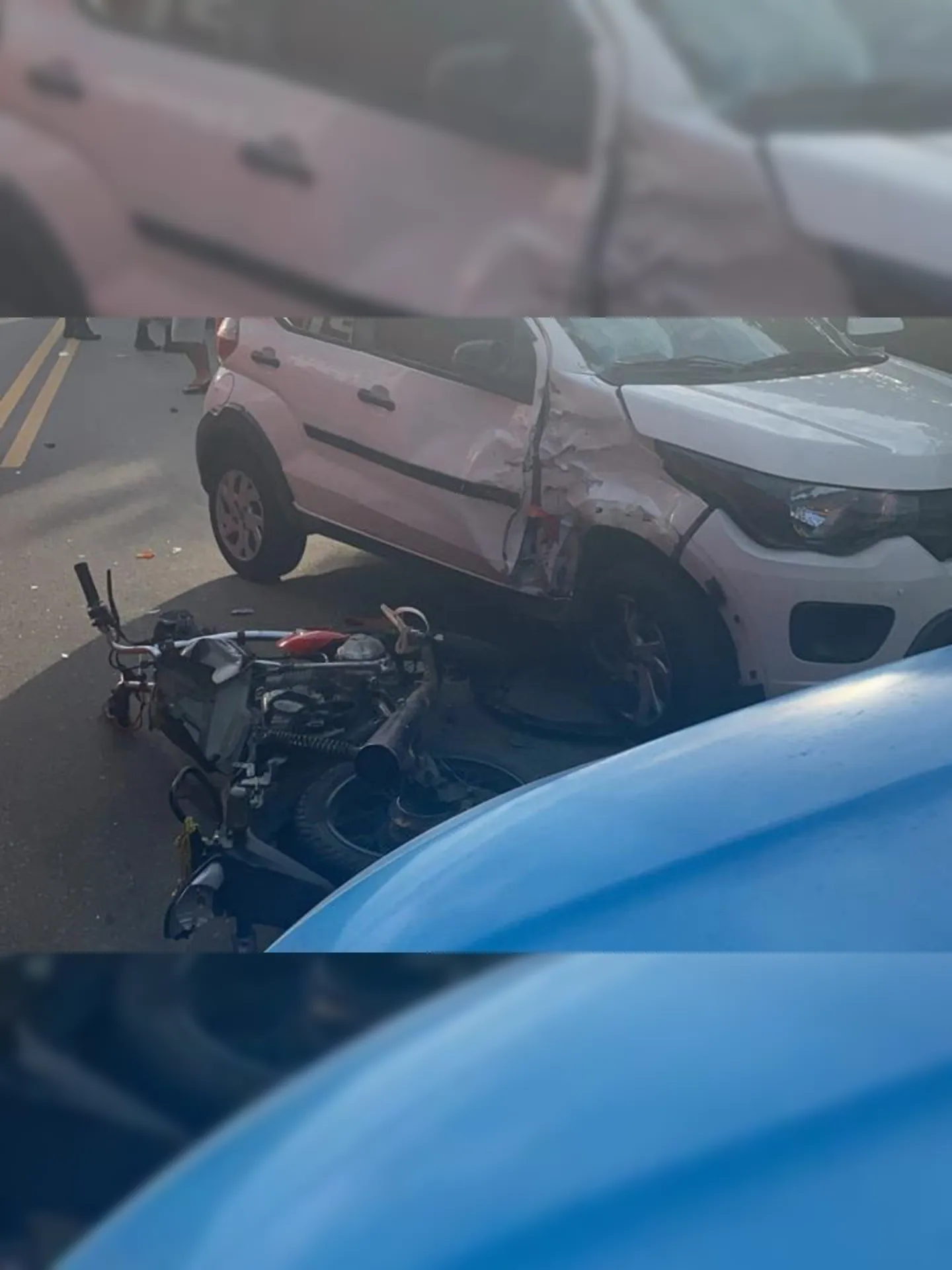 Imagem ilustrativa da imagem Colisão deixa motociclista ferido em Itaipuaçu