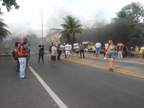 Imagem ilustrativa da imagem Protesto provoca interdições na BR-101 em Campos