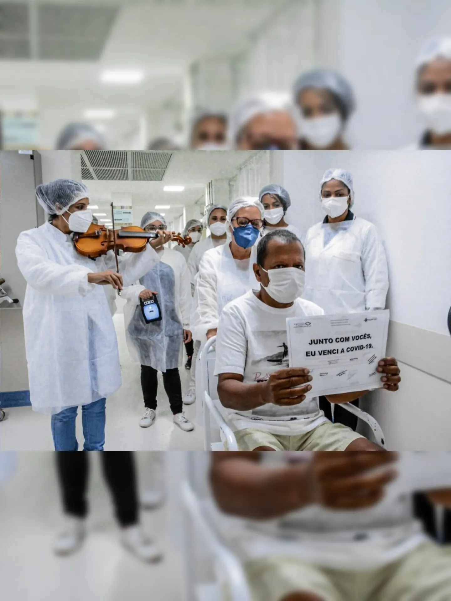 Imagem ilustrativa da imagem Hospital de Itaboraí comemora cura de pacientes internados por Covid-19