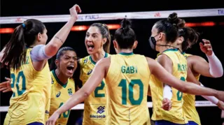 Imagem ilustrativa da imagem Brasil vence Japão e está na final da Liga das Nações de vôlei feminino