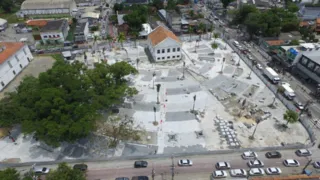 Imagem ilustrativa da imagem Obra na Praça Orlando de Barros Pimentel está na fase final