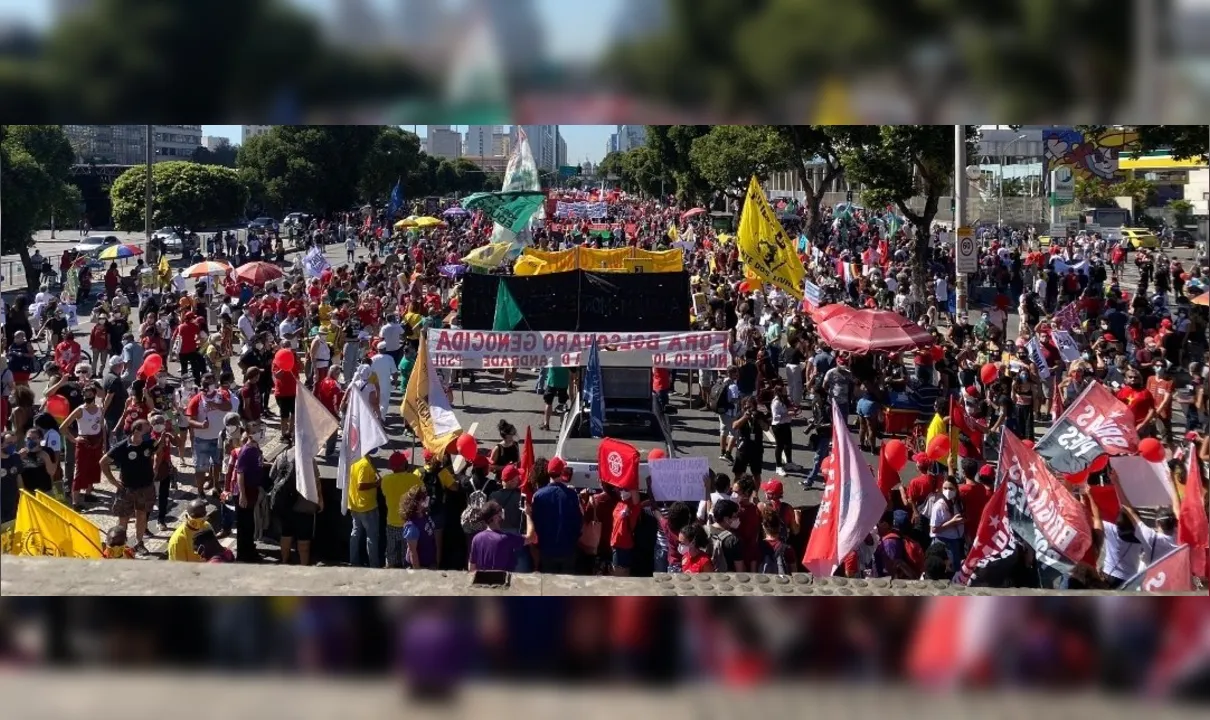 Imagem ilustrativa da imagem Mais uma manifestação contra Bolsonaro é realizada no Centro do Rio