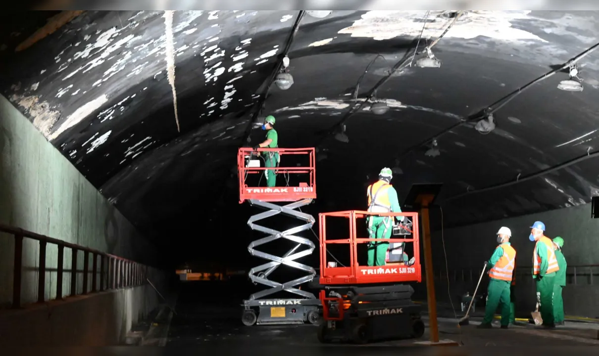 Imagem ilustrativa da imagem Mudança na iluminação do Túnel Roberto Silveira, em Niterói