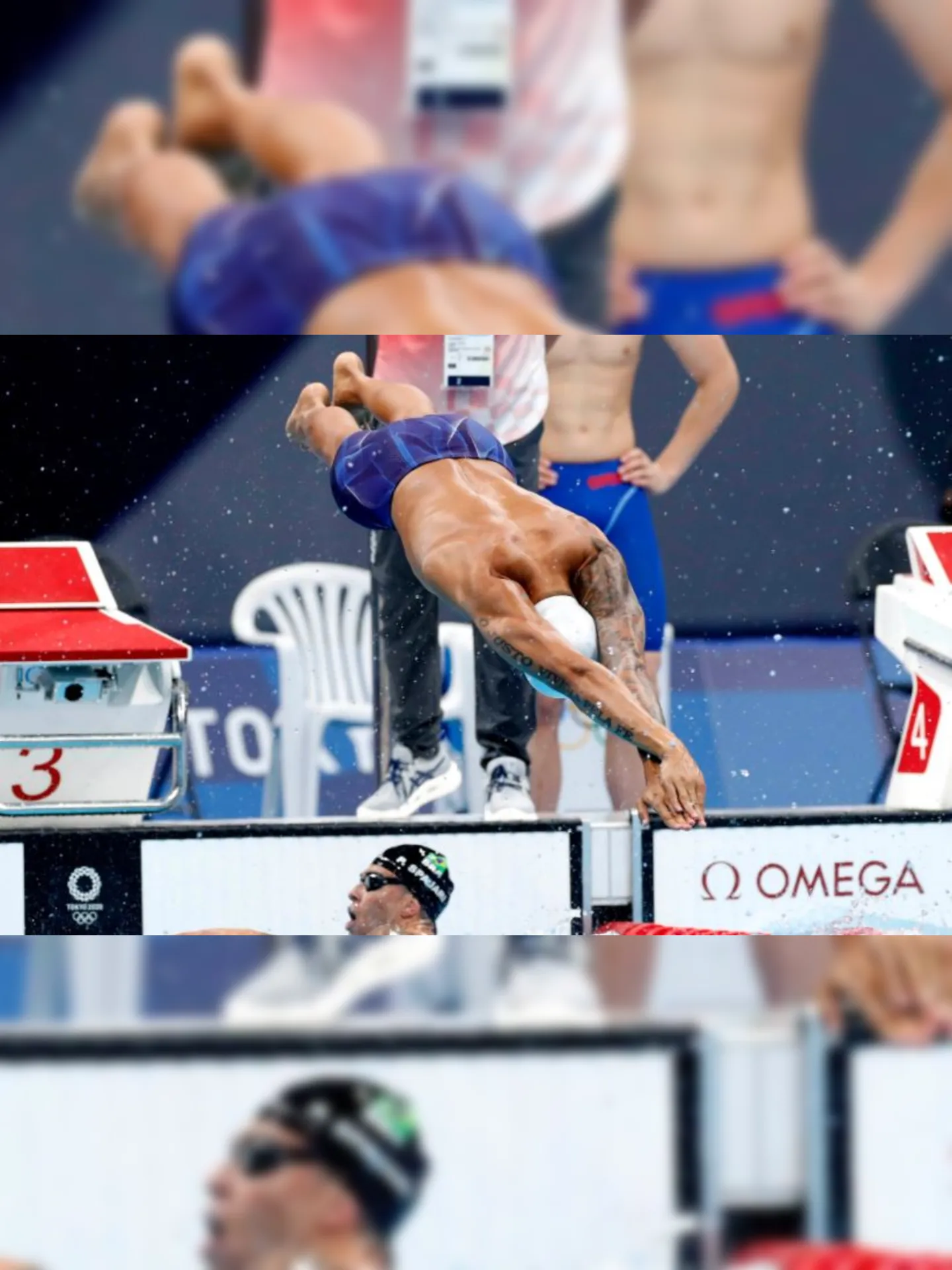 Imagem ilustrativa da imagem Brasil brilha na natação e destaque bate recorde sul-americano