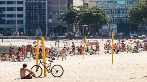 Imagem ilustrativa da imagem Domingo de sol com praias cheias na Zona Sul de Niterói