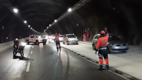 Imagem ilustrativa da imagem Acidente com ferido no túnel Charitas-Cafubá em Niterói