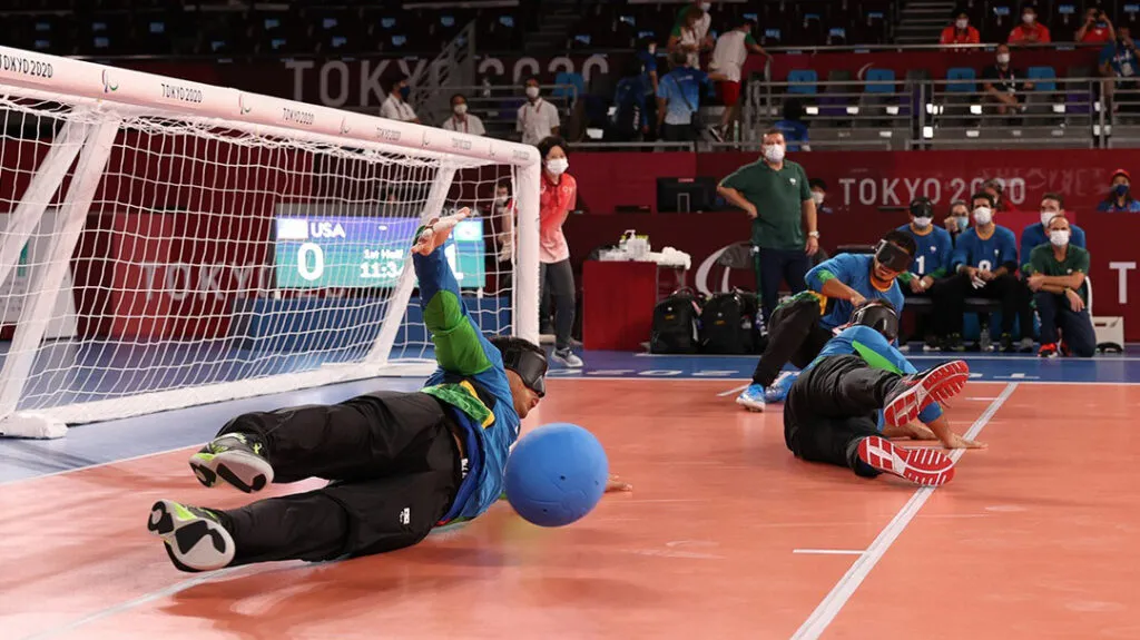 Imagem ilustrativa da imagem Brasil avança às semifinais do goalball na Paralimpíada de Tóquio
