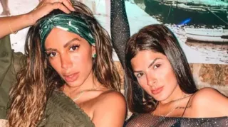 Imagem ilustrativa da imagem É treta! Anitta e Lary Bottino 'lavam roupa suja' na web