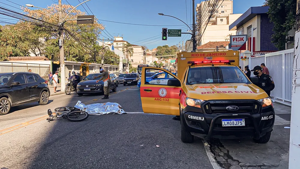 Imagem ilustrativa da imagem Ciclista morre após ser atropelado no Méier, na Zona Norte do Rio