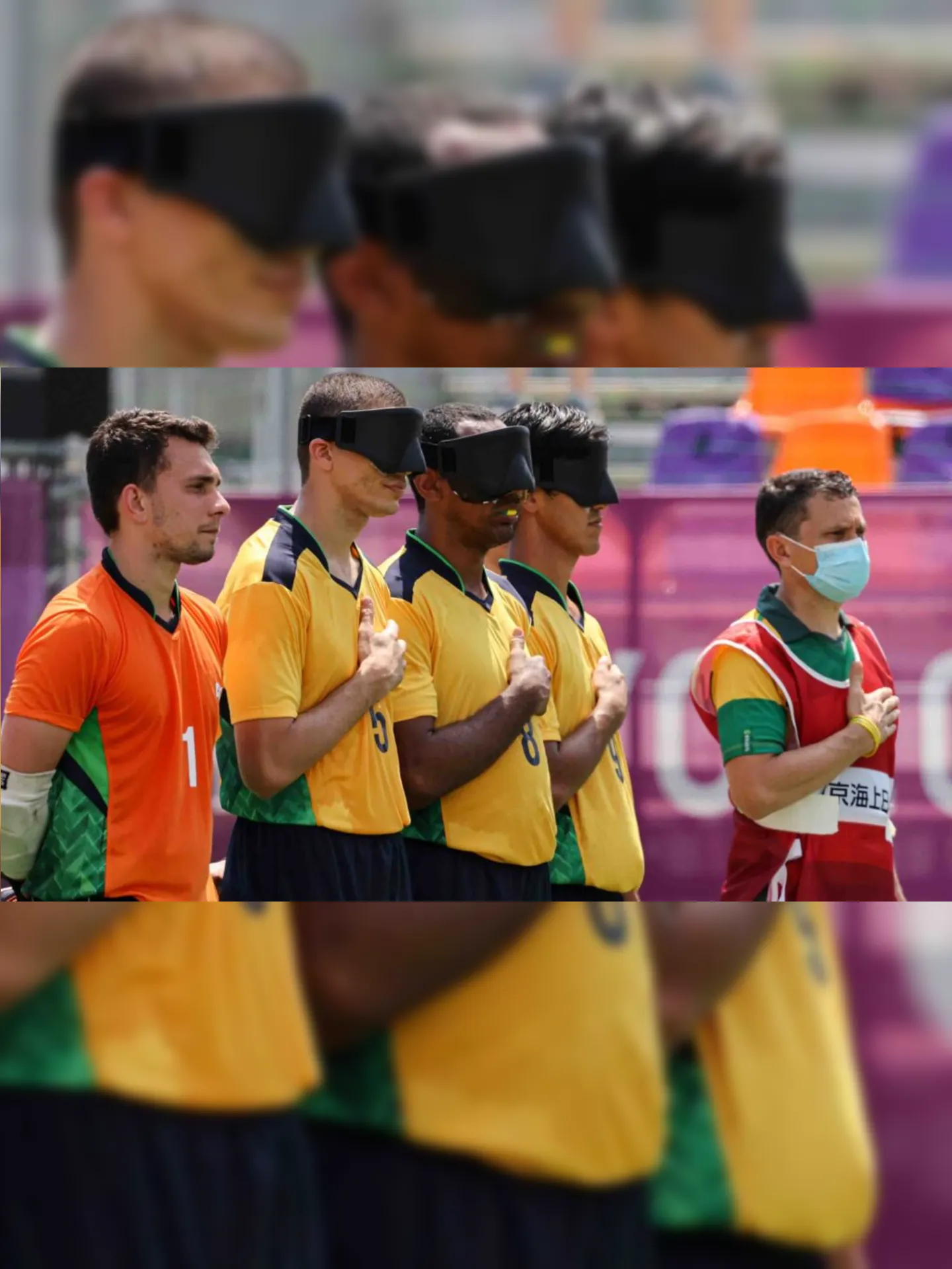 Imagem ilustrativa da imagem Brasil vence Argentina no futebol de 5 das Paralímpiadas