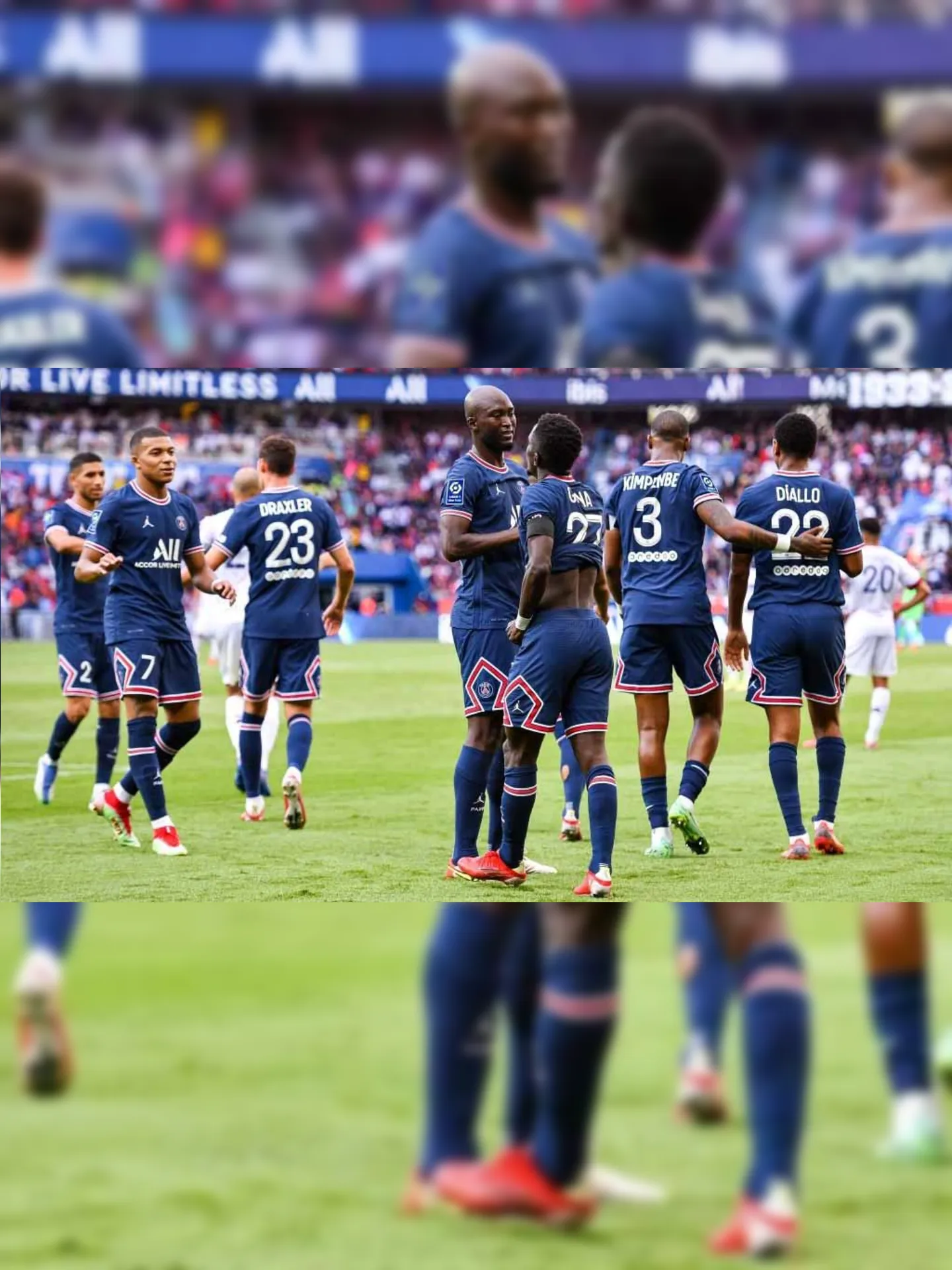 Imagem ilustrativa da imagem Sem Messi e Neymar, PSG goleia no Francês com boa atuação de Mbappé