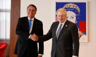 Imagem ilustrativa da imagem Bolsonaro se reúne com Boris Johnson nos EUA