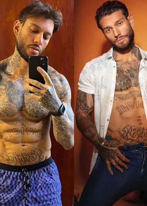 Imagem ilustrativa da imagem Lucas Lucco revela ter perdido trabalhos por conta de tatuagens: "não me arrependo"