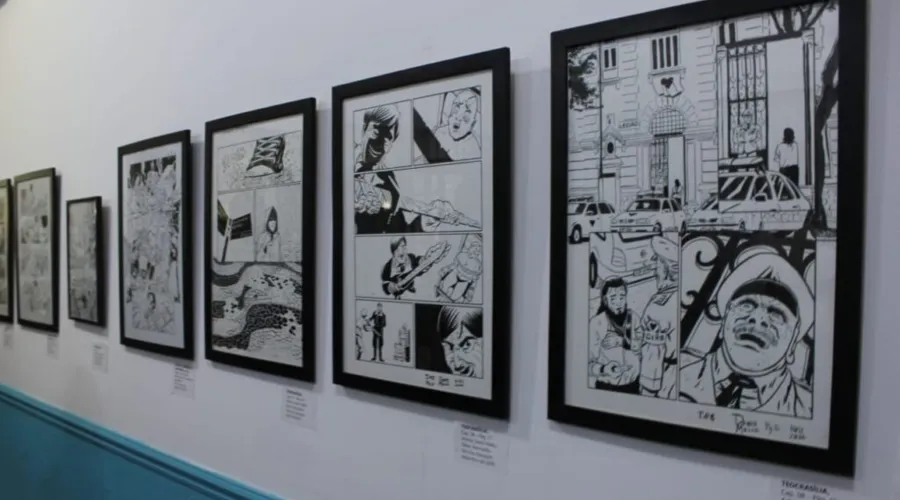 Imagem ilustrativa da imagem Exposição gratuita apresenta desenhos em quadrinhos na Zona Sul de Niterói