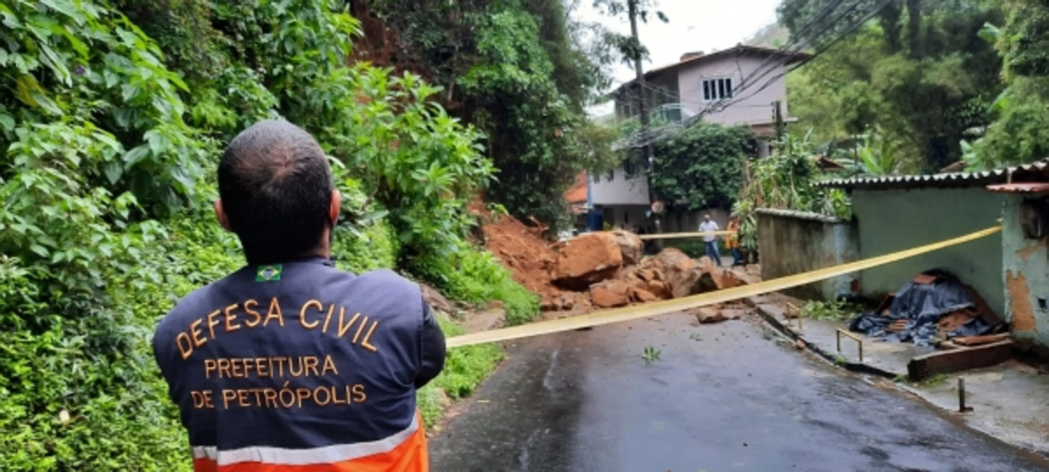Imagem ilustrativa da imagem Petrópolis registra deslizamentos de terra por conta das chuvas
