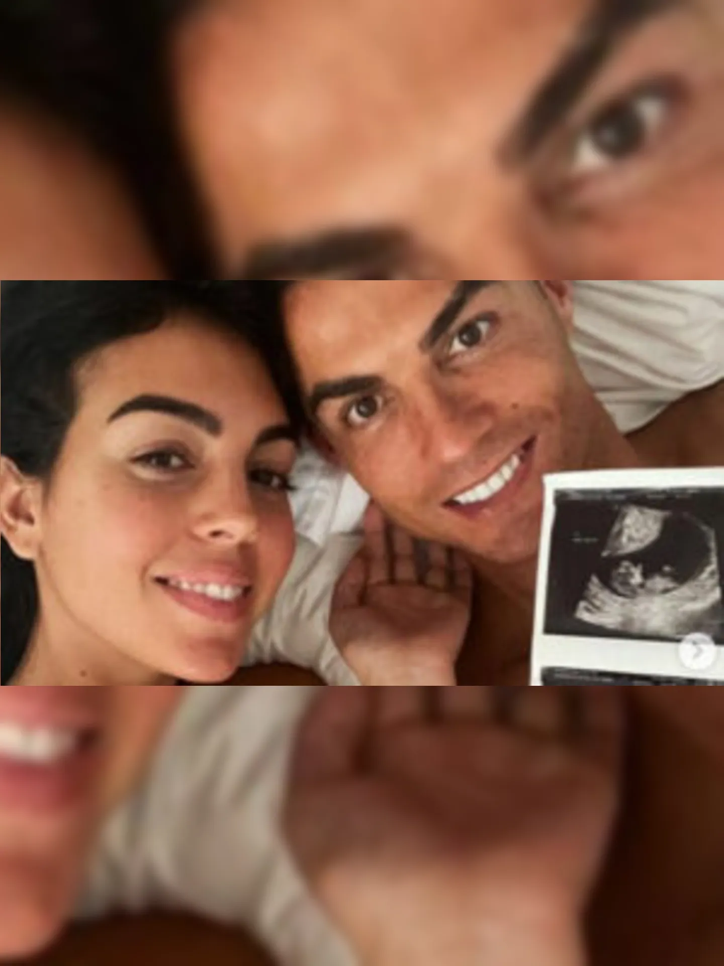 Imagem ilustrativa da imagem Cristiano Ronaldo e a esposa anunciam gravidez de gêmeos: 'Cheios de amor'