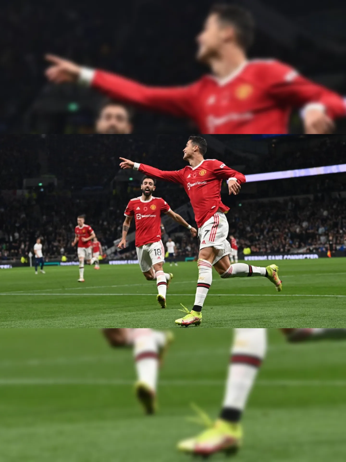 Imagem ilustrativa da imagem Cristiano Ronaldo decide contra o Tottenham e desabafa após vitória