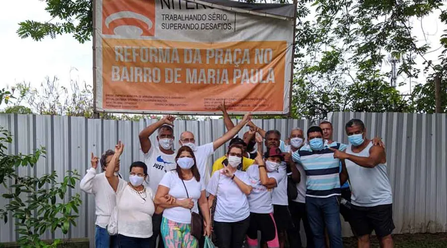 Imagem ilustrativa da imagem Moradores realizam ato para liberação de praça em Maria Paula, Niterói